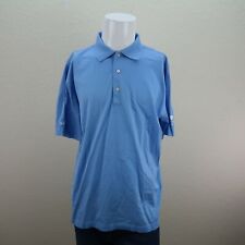 Gebruikt, Peter Millar Blue PlainsCapital Bank NAIOP 100% Cotton Casual Polo Shirt Mens L tweedehands  verschepen naar Netherlands