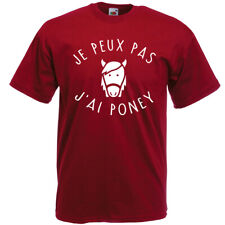 Shirt humour poney d'occasion  Saint-Arnoult-en-Yvelines