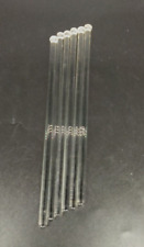 Juego de 6 varillas de vidrio transparente Swizzle Sticks/Agitadores de laboratorio mezcladores 8 pulgadas de largo segunda mano  Embacar hacia Argentina