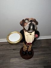 Used, Butler Statue - Boxer Butler Statue - Dog Butler Holding a Serving Tray - 2 ft for sale  Glendale