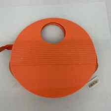 Bolsa de mão de plástico circular retrô mod década de 1960 laranja brilhante radiante comprar usado  Enviando para Brazil