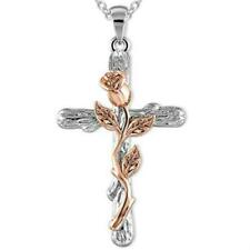 Stainless Steel Cross Pendant Necklace Zirconia Chain Women Men Jewelry Gift Lot, used for sale  Shipping to South Africa