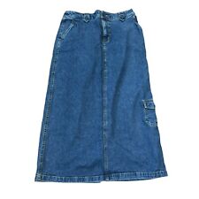 Saia jeans Cherokee 90’s Maxi feminina 12 azul carga maxi stretch comprar usado  Enviando para Brazil
