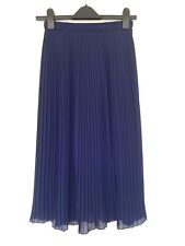 Navy blue pleated for sale  ASHFORD