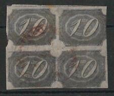 50314 - BRAZIL -  STAMPS - 10 Reis INCLINADO block of 4  MARANAO Red Postmark comprar usado  Enviando para Brazil