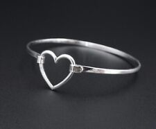 Used, Retired James Avery Sterling Silver Open Heart Hook-On Bracelet 6.25" BS2646 for sale  Austin
