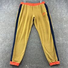 Pantalones Nike para hombre XL marrón naranja lana sherpa a rayas sudor secado rápido segunda mano  Embacar hacia Argentina
