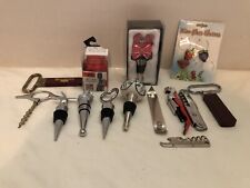 Used, Wine Bottle Assortment Lot Vacuum Sealer Stoppers Cork Screws Charms for sale  Shipping to South Africa