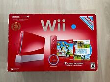 Consola Nintendo Wii Roja 25 Aniversario Super Mario Wii CAJA ABIERTA segunda mano  Embacar hacia Argentina