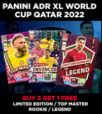 PANINI ADRENALYN XL QATAR WORLD CUP 2022 LIMITED ED/TOP MASTER/ROOKIE/LEGENDS til salgs  Frakt til Norway