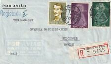 PORTUGAL: Capa de correio aéreo registrada Terreiro do Paco para a Suécia 1958. comprar usado  Enviando para Brazil