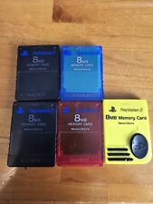 Lote de 5 cartões de memória Sony Playstation 2 PS2 original OEM MagicGate 8 MB comprar usado  Enviando para Brazil