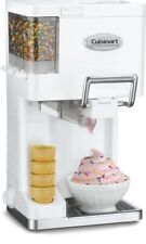 Máquina de sorvete Cuisinart ICE-45 Mix It In Soft Serve 1-1/2 quarto, branca, usado comprar usado  Enviando para Brazil