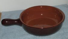 Vulcania #20 Terracotta Skillet Baking Dish 8" Diameter w/ Handle  Made in Italy for sale  Shipping to South Africa