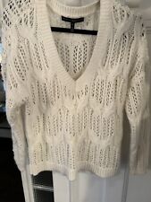 Hermoso suéter tejido color crema para mujer Casa Blanca mercado negro talla M segunda mano  Embacar hacia Mexico