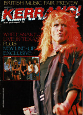 Kerrang Magazine 1987  Whitesnake  Def Leppard  Texxas Jam Lisa Dominique London for sale  Shipping to South Africa