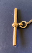 Antique Victorian 9ct Gold T Bar for Albert or Necklace, used for sale  Shipping to South Africa