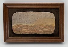 Arte emoldurada de arenito natural Kanab Utah Wonderstone vintage excelente estado comprar usado  Enviando para Brazil