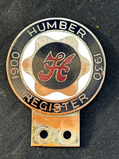 Humber register 1900 for sale  BACUP