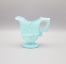 Portieux Vallerysthal blue opaline milk jug creamer for sale  Shipping to South Africa