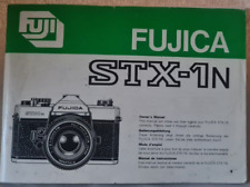 Fujica stx manual for sale  WOLVERHAMPTON