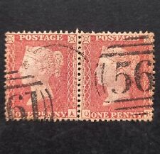 Usado, GB QV Penny Red Pair SG.C9 Pl.27 Transitional Pre-Fire Issue Pmk. Newport VF comprar usado  Enviando para Brazil