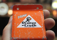 Used, RARE 1930s ENJOY ORANGE CRUSH PAINTED METAL BOTTLE OPENER SIGN CRUSHY SODA POP for sale  Shipping to South Africa