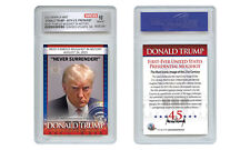Używany, DONALD TRUMP 45. prezydent MAGA Oficjalna karta kolekcjonerska ze zdjęciem MUGSHOT GEM-MINT 10 na sprzedaż  Wysyłka do Poland