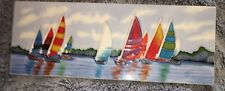 Colourful yachts ceramic for sale  CROWTHORNE