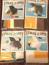 Vintage Craft Kits x4 Zillykits Finger Flappers Birds Denzil Gibson Zip Creation, used for sale  Shipping to South Africa