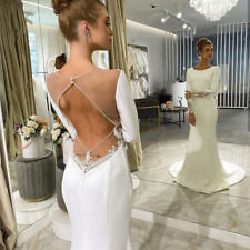 Satin wedding dresses for sale  Shipping to Ireland
