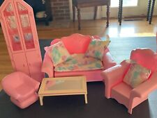 Lote de muebles de la casa de ensueño de Barbie década de 1980 sala de estar segunda mano  Embacar hacia Mexico
