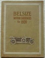 Belsize motor carriages for sale  LEICESTER