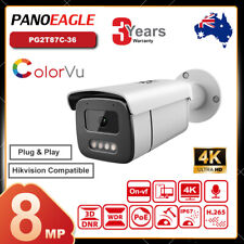 Câmera IP bala de segurança compatível com Hikvision 4K ColorVu 8MP microfone IPC POE 3,6mm comprar usado  Enviando para Brazil