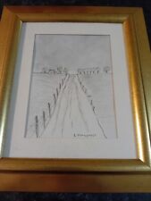 Old framed drawing for sale  CHESTER LE STREET