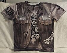 CAMISETA GRIM REAPER SKULL MOTOCICLISTA HIJOS DE ANARQUÍA SAMCRO segunda mano  Embacar hacia Argentina