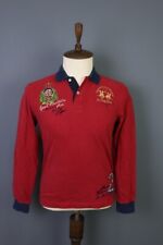 Polo La Martina Buenos Aires Rojo Inglaterra Mangas Largas Talla M segunda mano  Embacar hacia Argentina