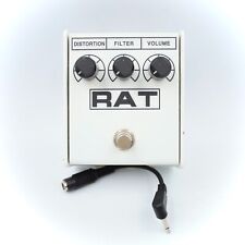 Usado, ProCo RAT 2 branco Ikebe modelo original com cabo de conversão pedal de efeitos de guitarra comprar usado  Enviando para Brazil