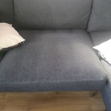 Blue shaped sofa for sale  BISHOP'S STORTFORD
