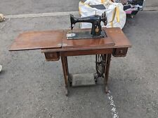 Máquina de coser vintage antigua Singer con banda de rodar de mesa conversión de mesa ideal de mesa segunda mano  Embacar hacia Mexico