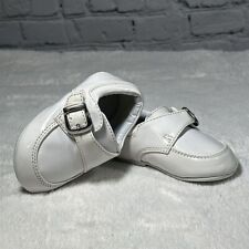 Bebé Niño Blanco Bautismo Vestido Patente Zapatos Talla 4 Gancho y Bucle Cierre segunda mano  Embacar hacia Mexico