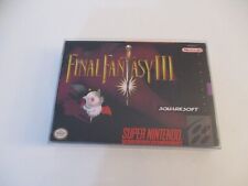 Super Nintendo SNES caixa de jogo vazia Final Fantasy III estado perfeito com manga comprar usado  Enviando para Brazil