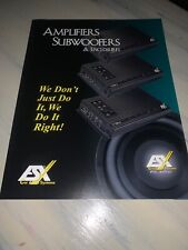 Amplificadores de ESX Subwoofers y gabinetes FOLLETO de distribuidor 1999 sistemas de car audio. segunda mano  Embacar hacia Spain