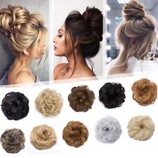 Updo Hair Extensions Synthetic Hair Bun Wavy Scrunchy Messy Hairpieces Natural, used for sale  Shipping to South Africa