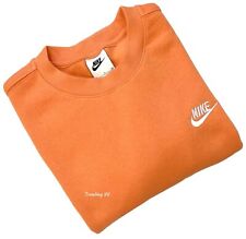 Nike Men's Club Crew Sportswear Sweatshirt_Orange, used for sale  Shipping to South Africa
