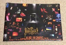 Raro 1999 Alice in Chains Music Bank Poster Nirvana Pearl Jam Soundgarden Hole comprar usado  Enviando para Brazil