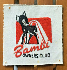 Bambi owners club for sale  Shipping to Ireland