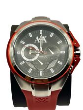 Usado, Relógio cronógrafo masculino Armani Exchange 46 mm mostrador preto vermelho data AX1040 comprar usado  Enviando para Brazil