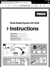 Thule 1226 fitting d'occasion  Expédié en Belgium