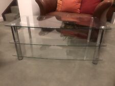 Clear glass table for sale  LONDON
